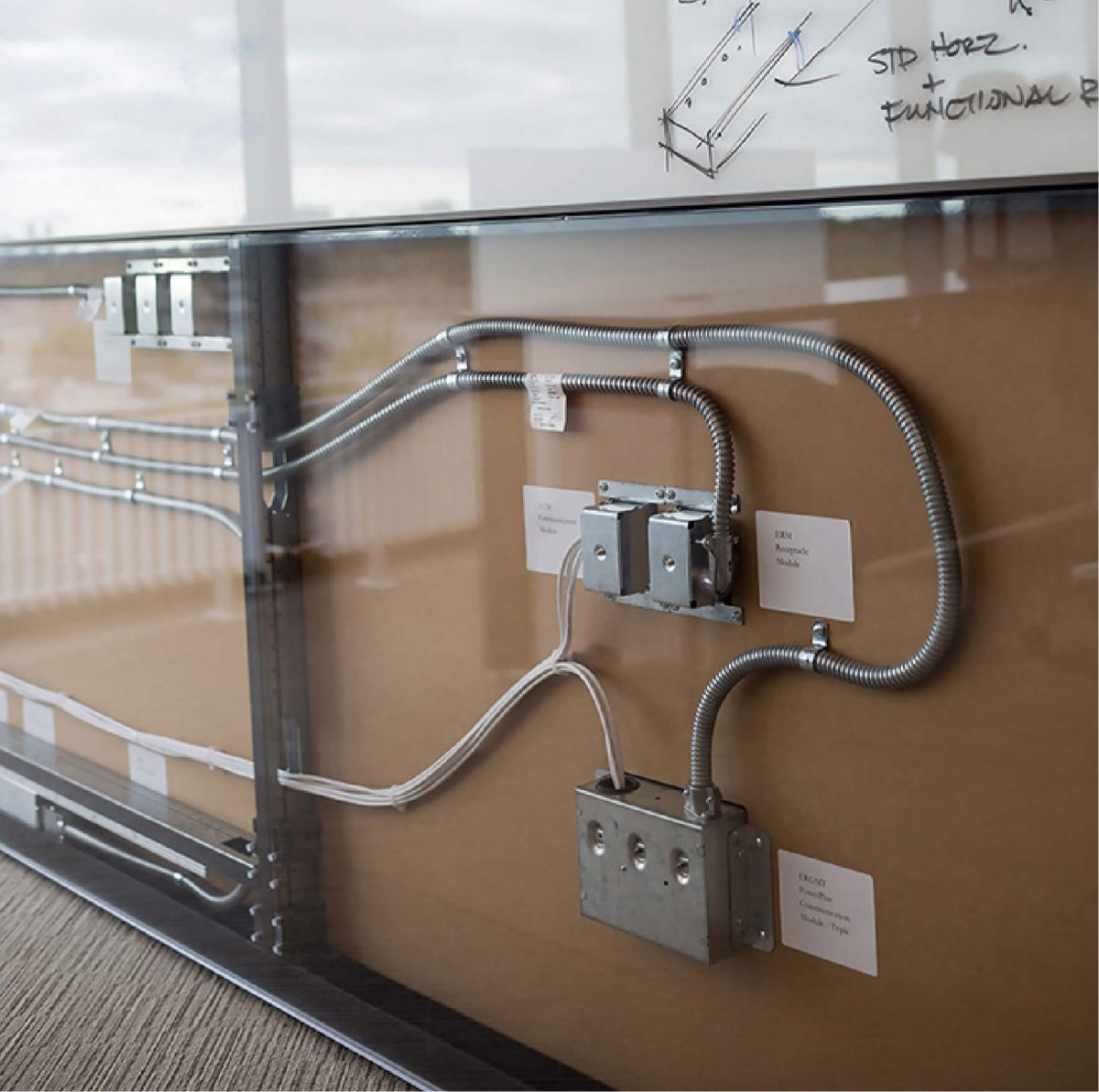 architectural-wall: Teknion - Altos wiring capabilities