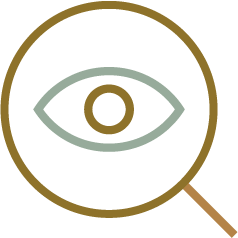 Eye with Magnifying Glass Icon