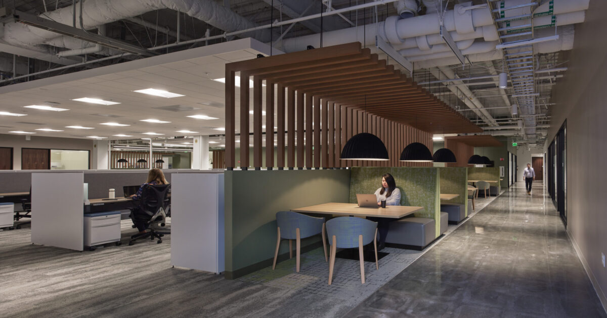 Confidential Technology client with Teknion hiSpace tables by The Collective