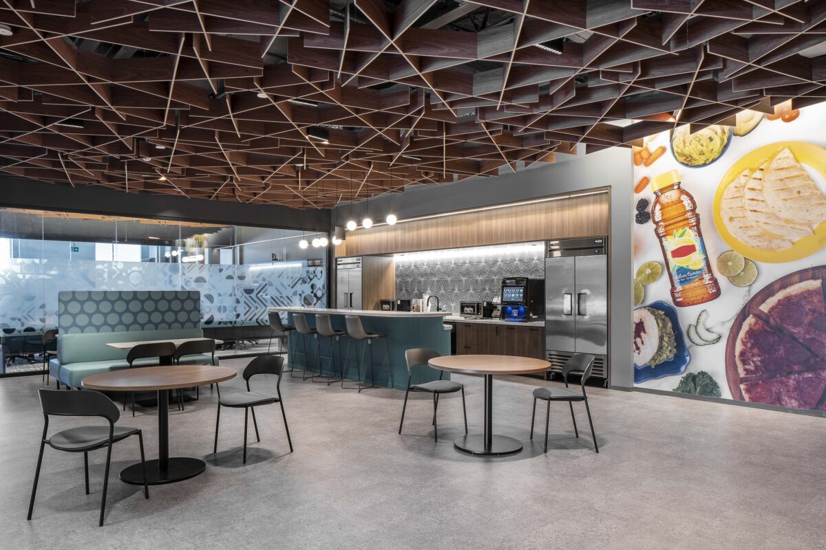 Fortune 500 beverage company cafe area