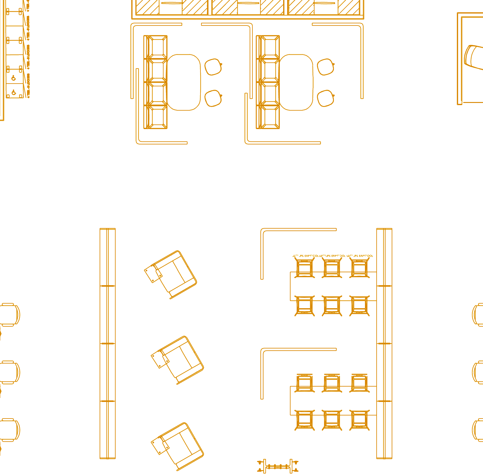 Modular Workplace Small Meeting Rooms and Open Collab Area