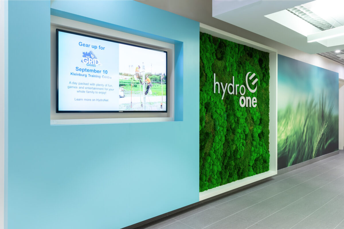 Hydro One reception angled view