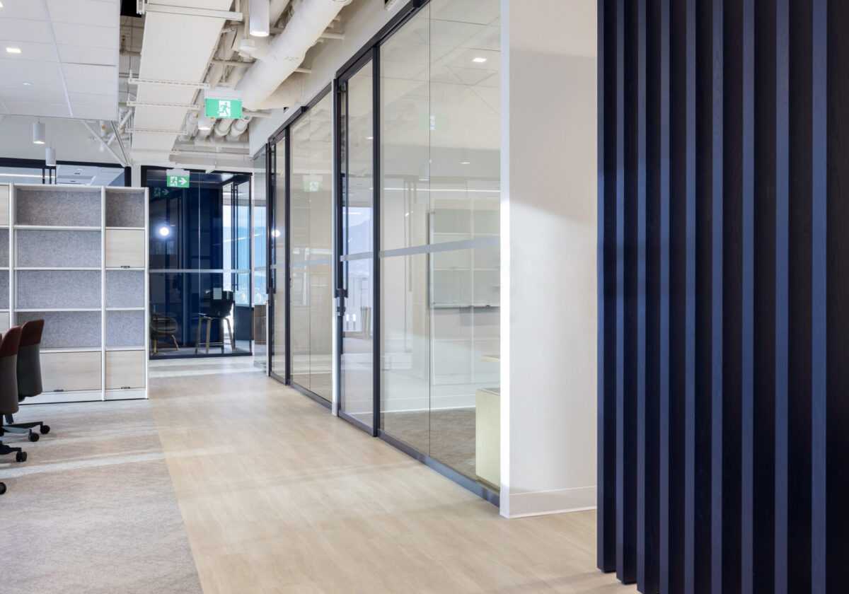 EY Teknion Focus walls