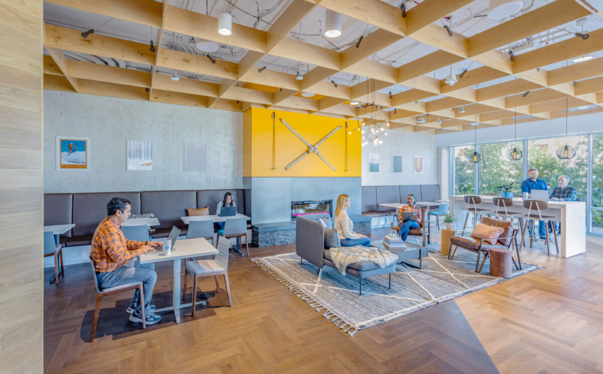 Snowflake San Mateo Lounge furnished by The Collective