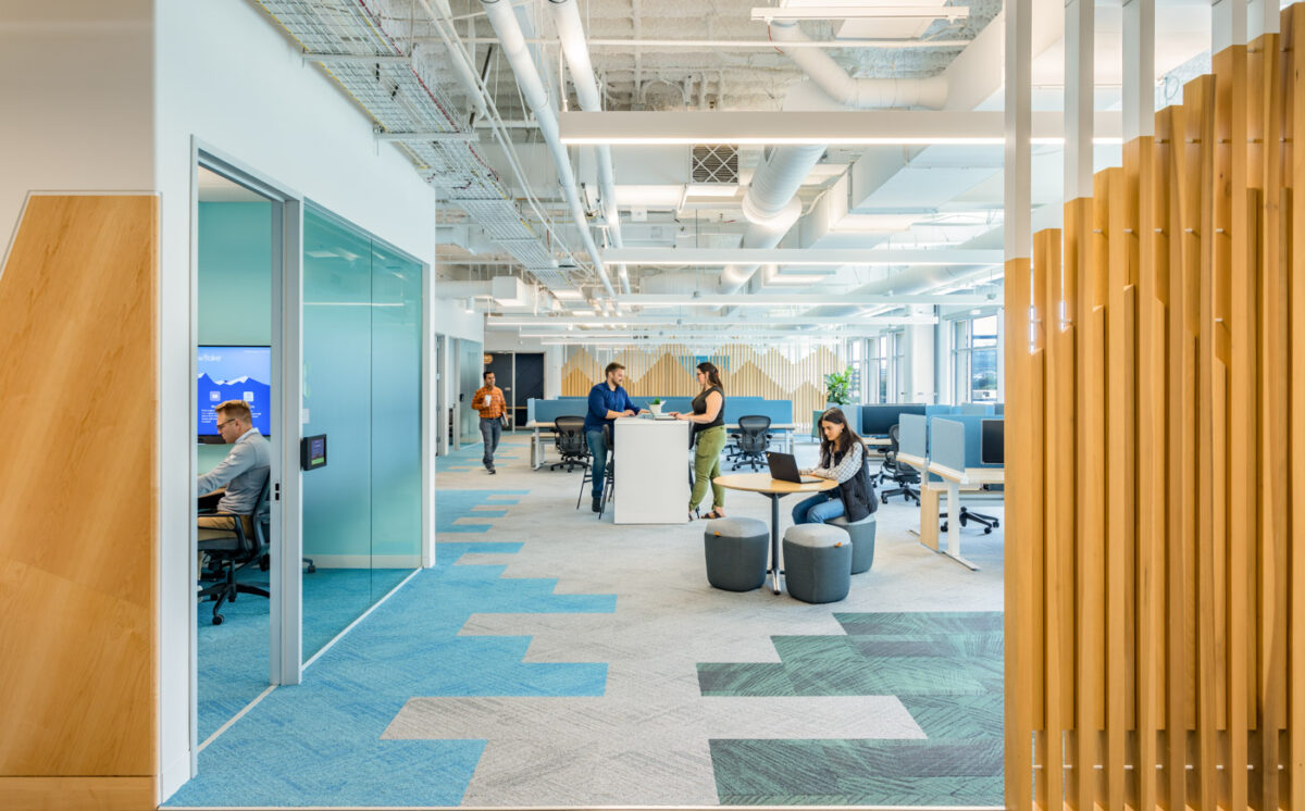 Snowflake San Mateo Working Area furnished by The Collective