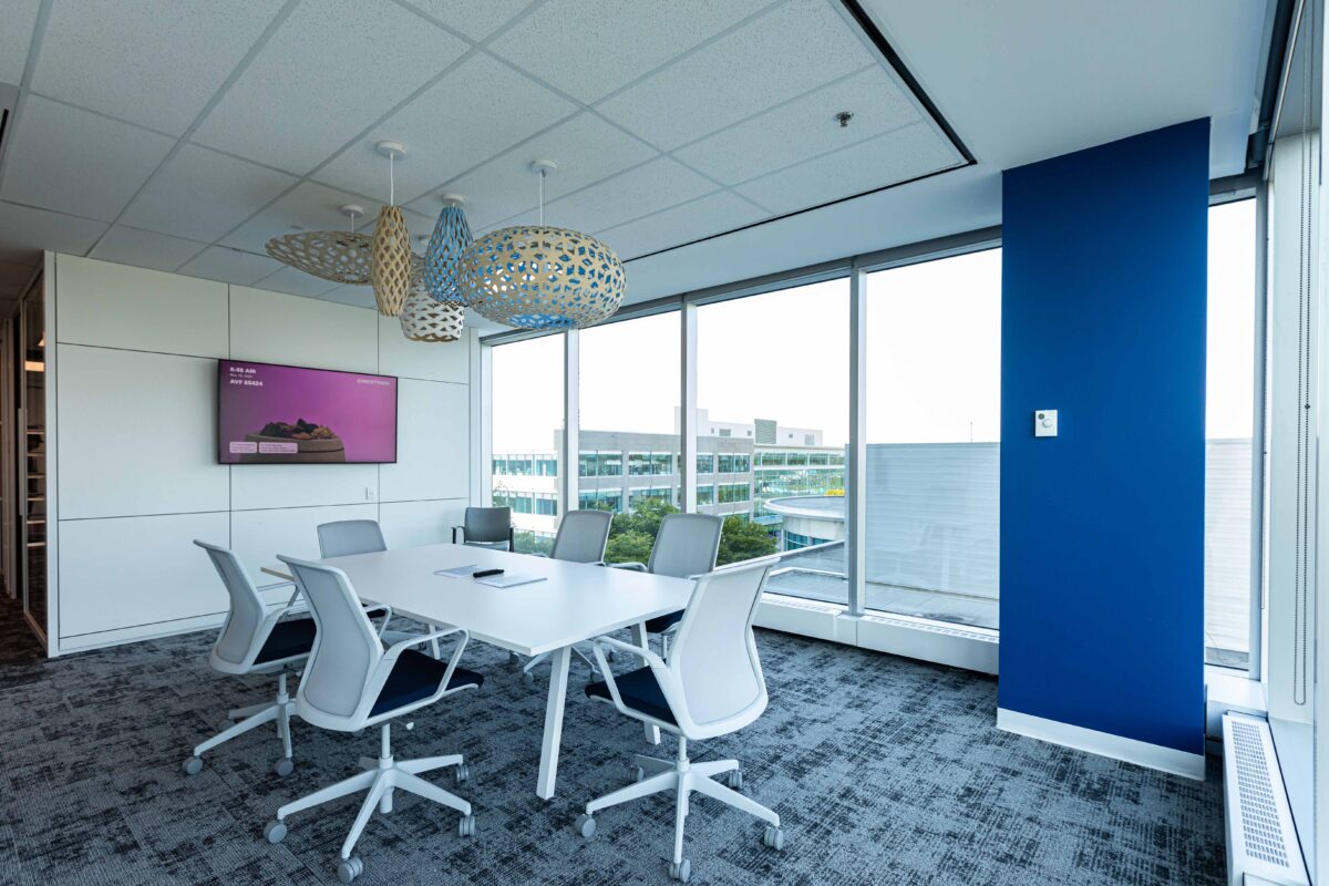 Colliers meeting room with expansion desking