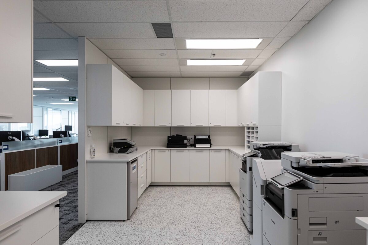 Colliers Teknion modular cabinets print room