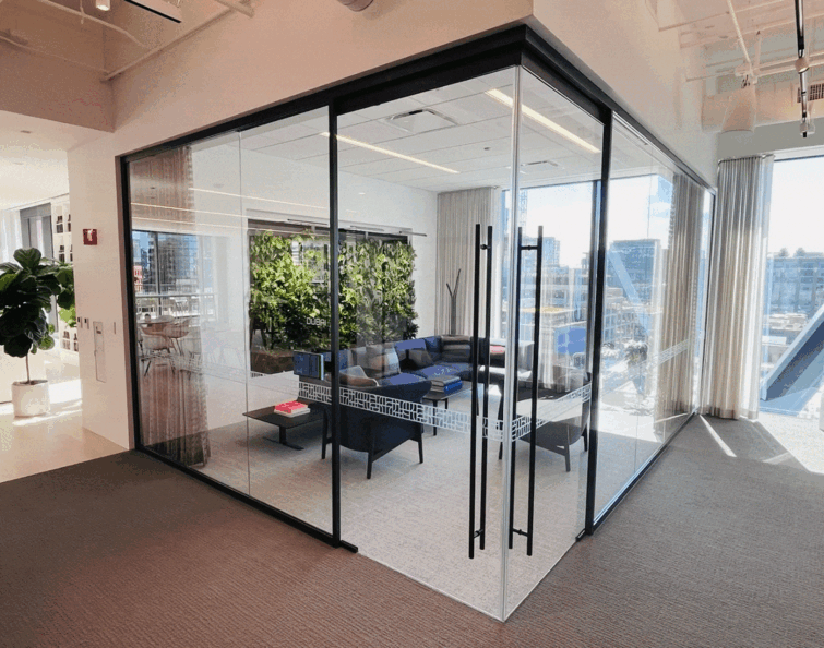 Teknion - Corner Barn Door