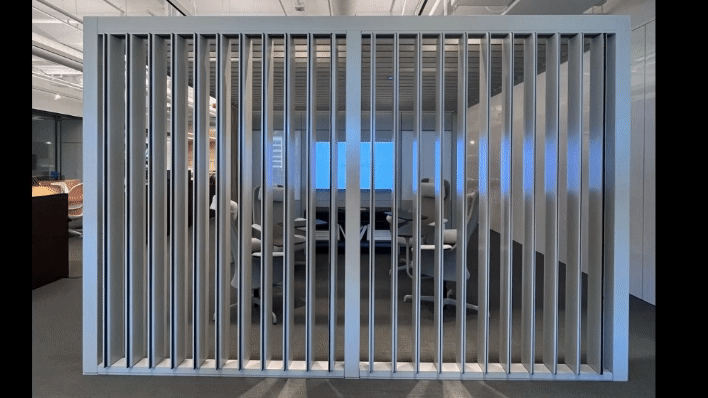 Teknion Louvers - Open and Shut Animation