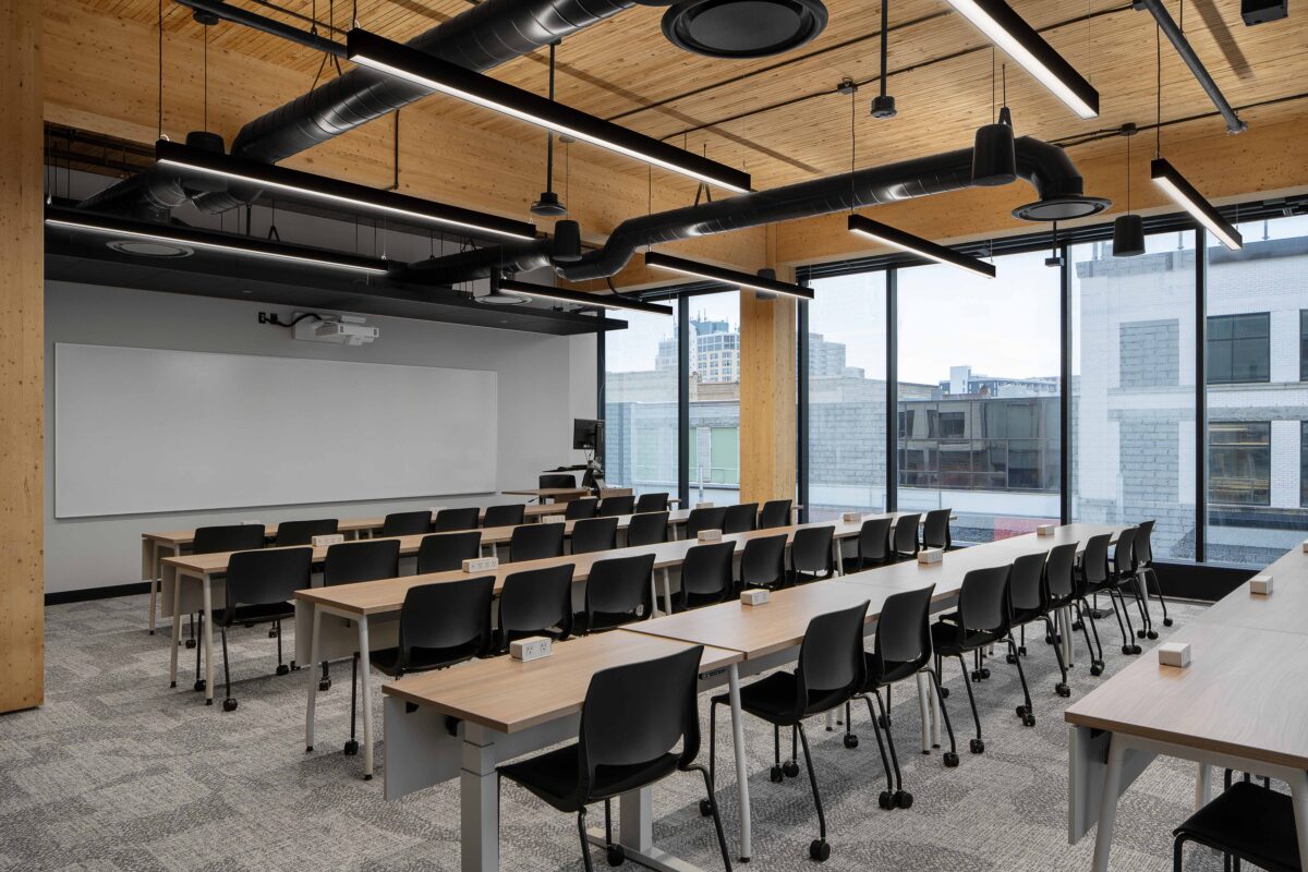 Conestoga College Flip Top Tables and Variable Seating