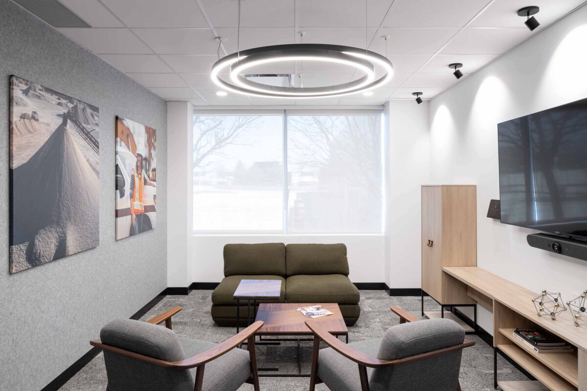 The Miller Group Private Meeting Space with Lounge Furniture